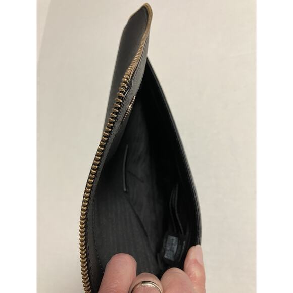 Womens Rebecca Minkoff Clutch Purse Handbag Saffiano Leather 11 X 7.5 Black EUC - Picture 8 of 11